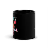 Pretty Girls Lit Black Glossy Mug