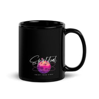 Pretty Girls Lit Black Glossy Mug